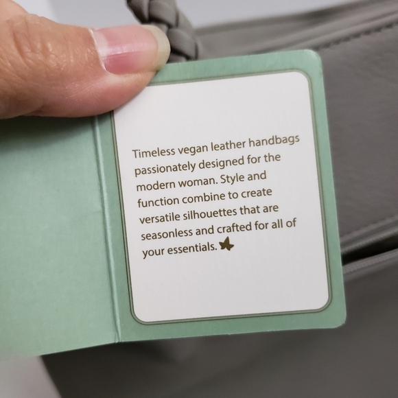 Ivy London Gray Medium Zippered Bag Purse - Picture 11 of 16